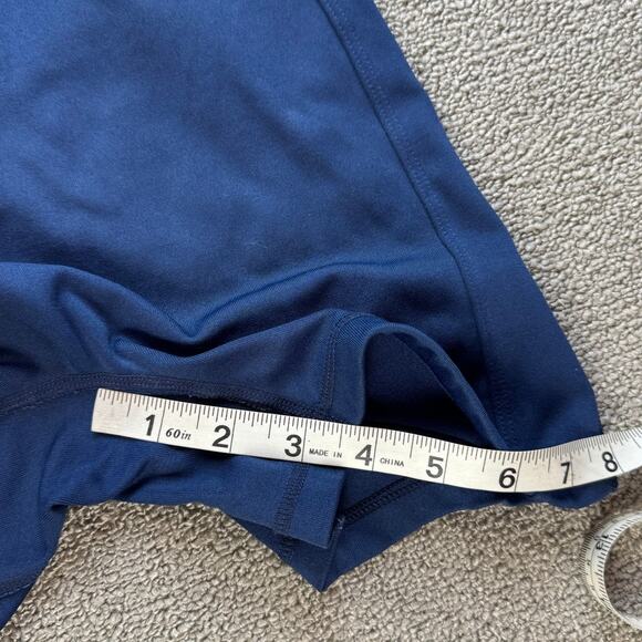 Speedo One Piece Swimsuit Shorts Performance Navy Size 38 P - Picture 6 of 8